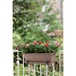 ELHO Soucoupe Barcelona Balconniere 50 - L16,7 x l45,5 x H3 cm - Taupe