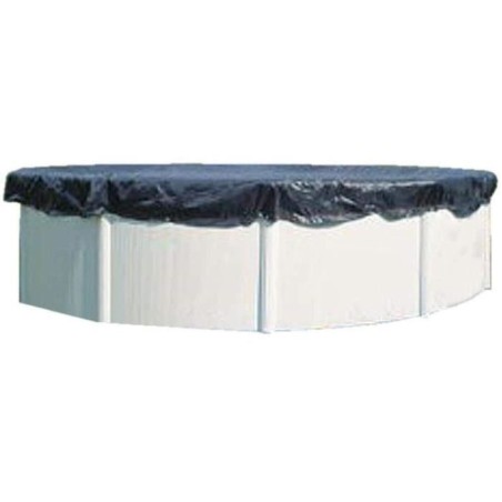 GRE - Bâche d'hivernage pour piscine tubulaire hors-sol ronde GRE - Ø4m a Ø4,60m - 120g/m² - noir