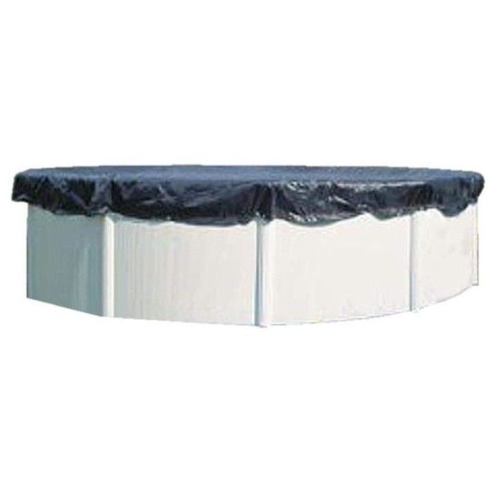 GRE - Bâche d'hivernage pour piscine tubulaire hors-sol ronde GRE - Ø4m a Ø4,60m - 120g/m² - noir GRE - Bâche d'hivernage pour piscine tubulaire hors-sol ronde GRE - Ø4m a Ø4,60m - 120g/m² - noir