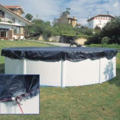 GRE - Bâche d'hivernage pour piscine tubulaire hors-sol ronde GRE -
