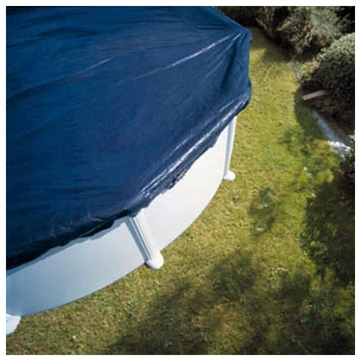 GRE - Bâche d'hivernage pour piscine tubulaire hors-sol ronde GRE - Ø4m a Ø4,60m - 120g/m² - noir GRE - Bâche d'hivernage pour piscine tubulaire hors-sol ronde GRE - Ø4m a Ø4,60m - 120g/m² - noir