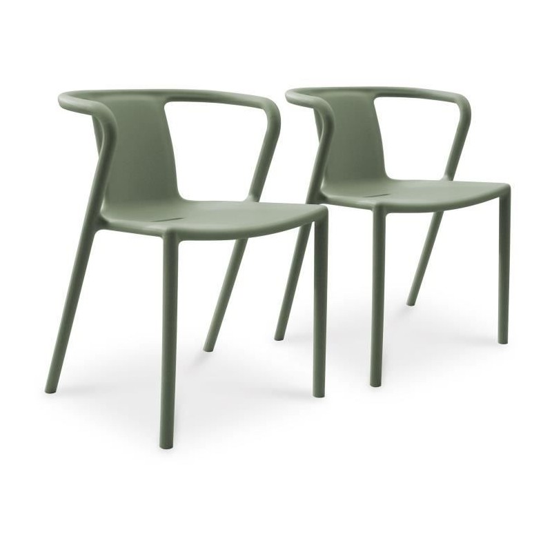 Lot composé de 2 fauteuils de jardin - CITY GARDEN - DIEGO-FT - Olive