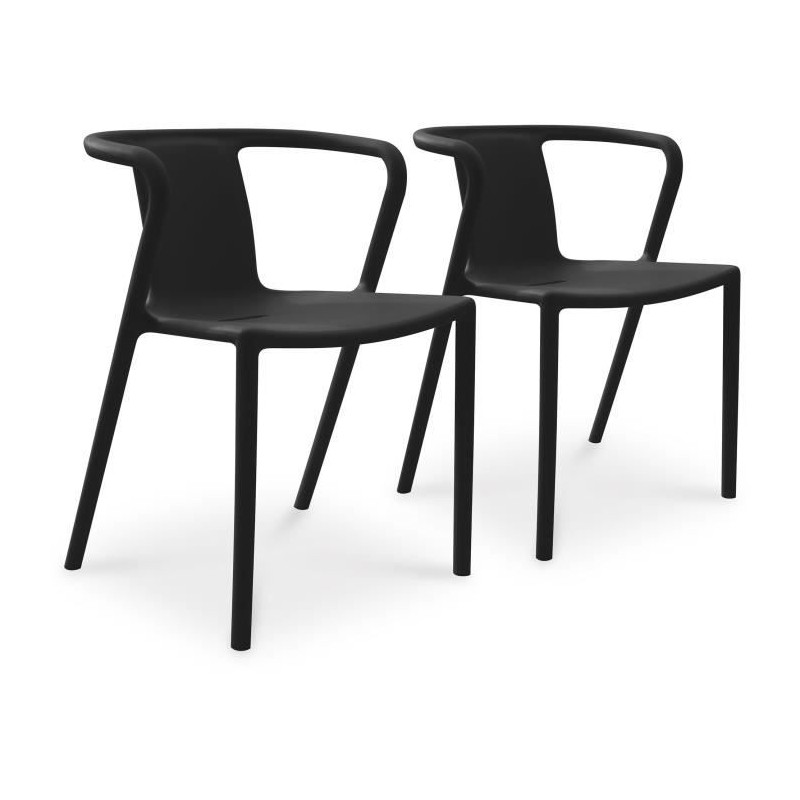 Lot composé de 2 fauteuils de jardin - CITY GARDEN - DIEGO-FT - Gris