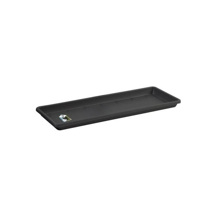 ELHO Soucoupe Barcelona Balconniere 50 - L16,7 x l45,5 x H3 cm - Anthracite - Plastique ELHO Soucoupe Barcelona Balconniere 50 - L16,7 x l45,5 x H3 cm - Anthracite - Plastique