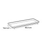 ELHO Soucoupe Barcelona Balconniere 50 - L16,7 x l45,5 x H3 cm - Anthr