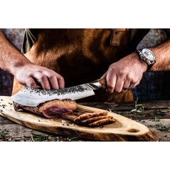 Couteau de boucher- FORGED - KATAI - Acier VG10 - Manche en bois de ra