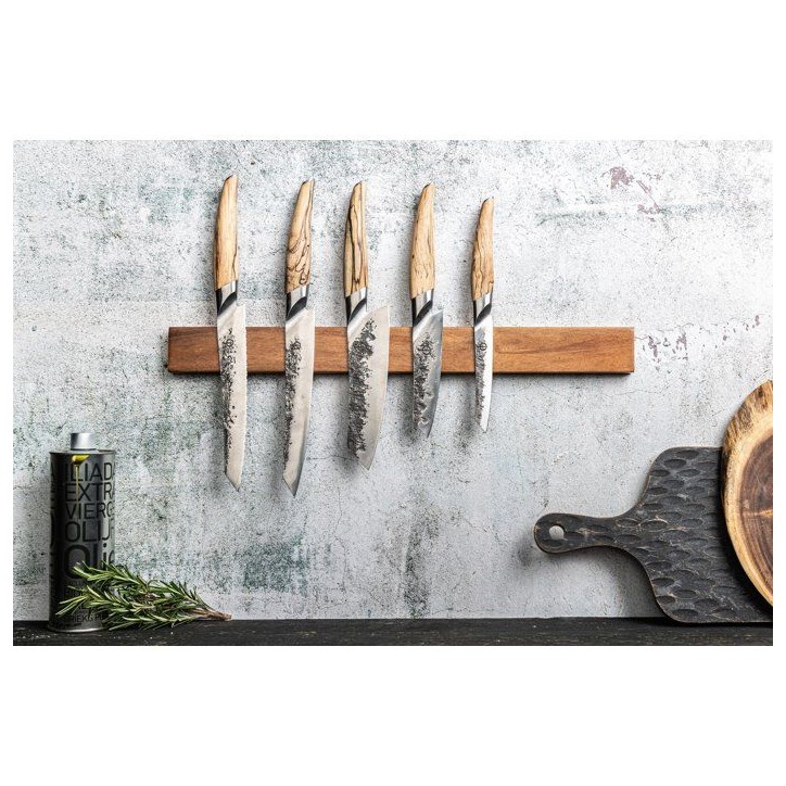 Couteau a pain- FORGED - KATAI - Acier VG10 - Manche en bois de racine - L 20,5 cm