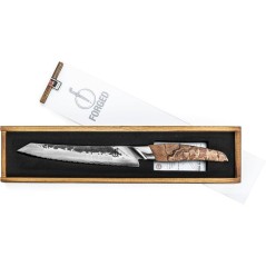 Couteau a pain- FORGED - KATAI - Acier VG10 - Manche en bois de racine