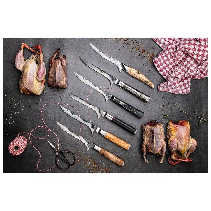 Couteau a désosser- FORGED - KATAI - Acier VG10 - Manche en bois de racine - L 15 cm