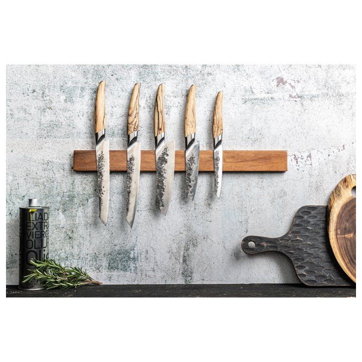 Couteau ménager - FORGED - KATAI - Acier VG10 - Manche en bois de racine - L 12,5 cm