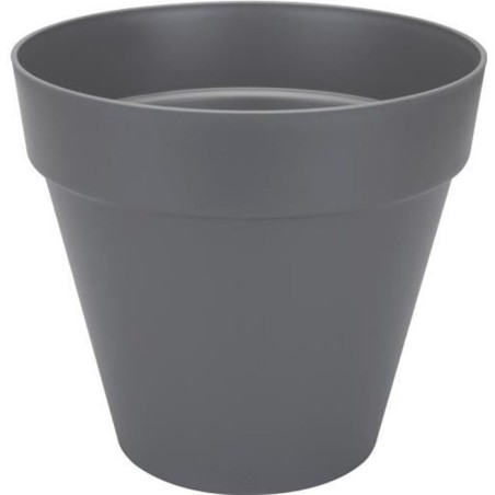 ELHO Pot de fleurs rond Loft Urban - Ø 28.5 x H 26 cm - Gris anthraci