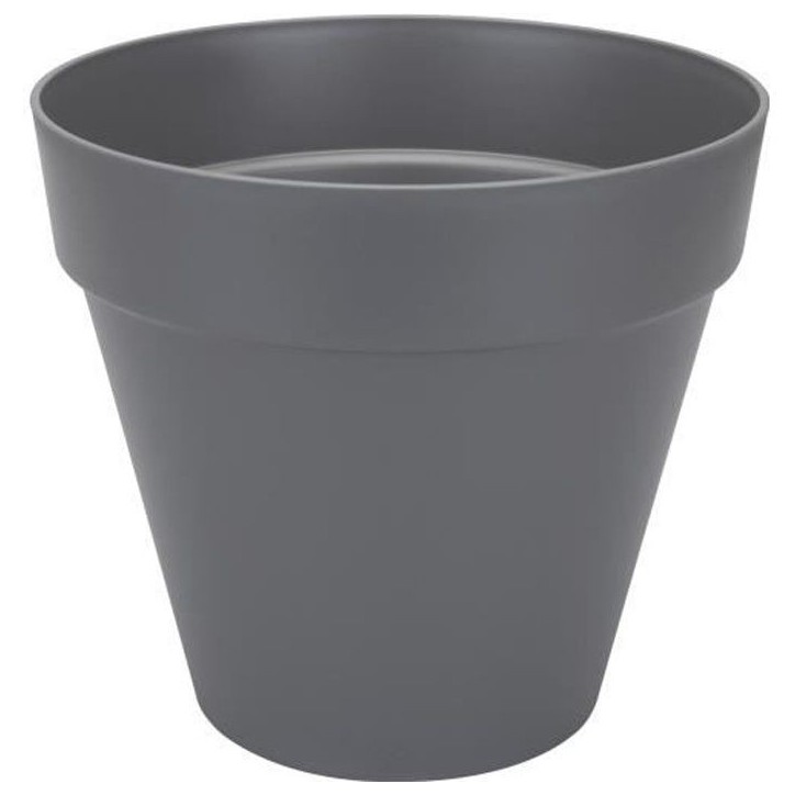 ELHO Pot de fleurs rond Loft Urban - Ø 28.5 x H 26 cm - Gris anthracite ELHO Pot de fleurs rond Loft Urban - Ø 28.5 x H 26 cm - Gris anthracite