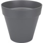 ELHO Pot de fleurs rond Loft Urban - Ø 28.5 x H 26 cm - Gris anthracite