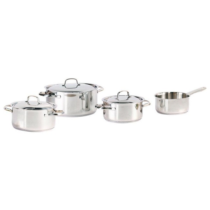 Batterie de cuisine - Tous feux dont induction - COSY & TRENDY-DAILY - Acier inoxydable - 7 pieces