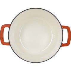 Cocotte avec couvercle - COSY & TRENDY - FONTESTIC - Fonte émaillée- Ø24 cm - 4,6 L - Tous feux dont induction - Rouille