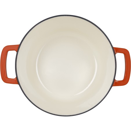 Cocotte avec couvercle - COSY & TRENDY - FONTESTIC - Fonte émaillée- Ø24 cm - 4,6 L - Tous feux dont induction - Rouille
