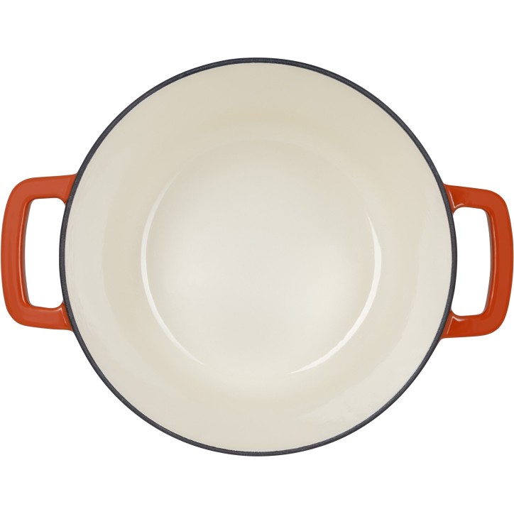 Cocotte avec couvercle - COSY & TRENDY - FONTESTIC - Fonte émaillée- Ø24 cm - 4,6 L - Tous feux dont induction - Rouille