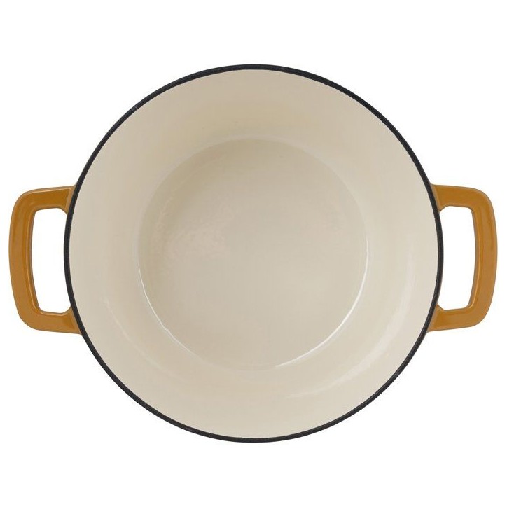 Cocotte avec couvercle - COSY & TRENDY - FONTESTIC - Fonte émaillée- Ø24 cm - 4,6 L - Tous feux dont induction - Ambre