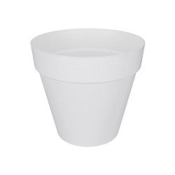ELHO Pot de fleurs rond avec roues Loft Urban - Ø 38.5 x 35,3 cm - Bl