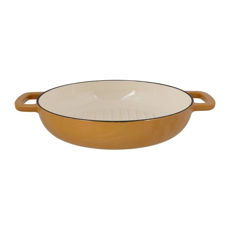 Poele a grill - COSY & TRENDY - FONTESTIC - Fonte émaillée - Ø28 cm