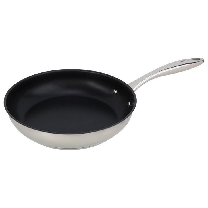 Poele - COSY & TRENDY - CLASSIC - Acier inoxydable - Ø24 cm - Anti-adhésive - Tous feux dont induction Poele - COSY & TRENDY - CLASSIC - Acier inoxydable - Ø24 cm - Anti-adhésive - Tous feux dont induction