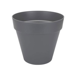 ELHO Pot de fleurs Rond Loft Urban - Ø 38,5 x H 35,3cm - Gris anthrac
