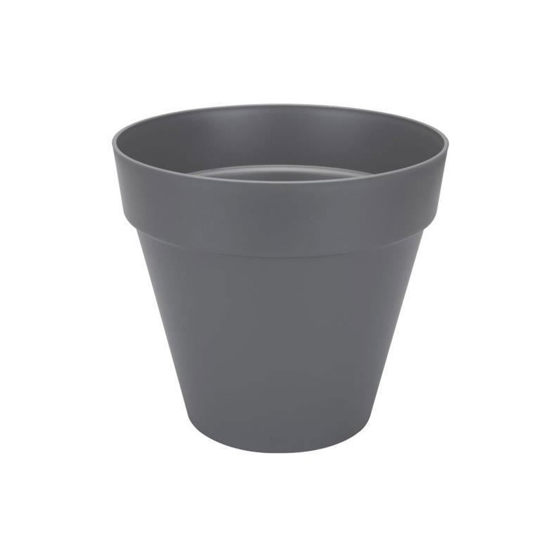 ELHO Pot de fleurs Rond Loft Urban - Ø 38,5 x H 35,3cm - Gris anthrac