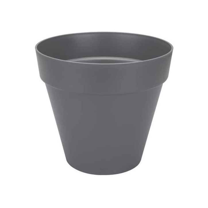 ELHO Pot de fleurs Rond Loft Urban - Ø 38,5 x H 35,3cm - Gris anthracite - Avec roues ELHO Pot de fleurs Rond Loft Urban - Ø 38,5 x H 35,3cm - Gris anthracite - Avec roues