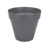 ELHO Pot de fleurs Rond Loft Urban - Ø 38,5 x H 35,3cm - Gris anthrac
