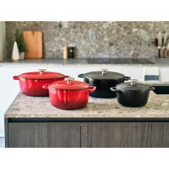 Cocotte avec couvercle - COSY & TRENDY - FONTESTIC - Fonte émaillée-