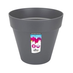 ELHO Pot de fleurs Rond Loft Urban - Ø 38,5 x H 35,3cm - Gris anthrac