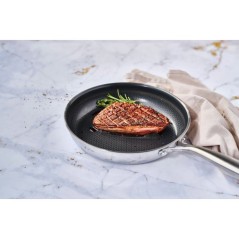 Poele - COSY & TRENDY - HEXAPRO - Acier inoxydable - Ø24 cm - Anti-ad