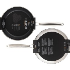 Poele - COSY & TRENDY - HEXAPRO - Acier inoxydable - Ø24 cm - Anti-ad