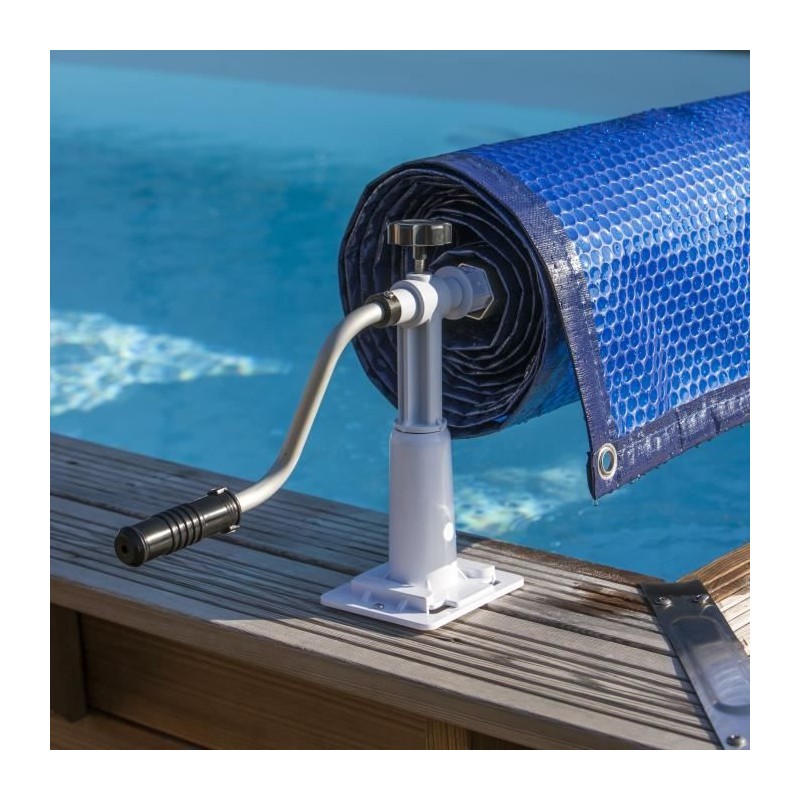 GRE - Enrouleur de bâches pour piscine hors-sol jusqu'a 5,8m de large