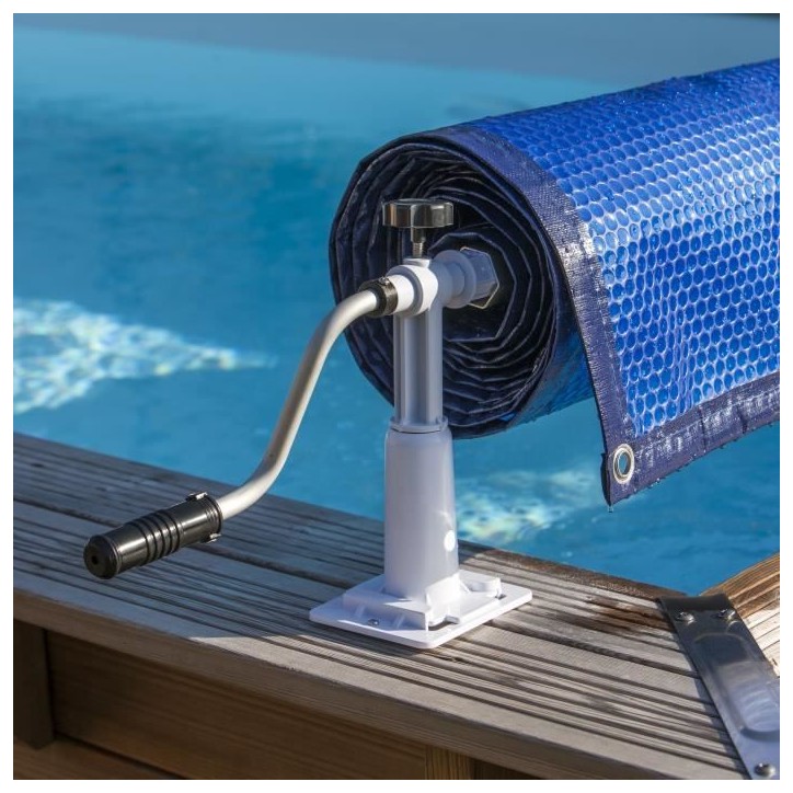 GRE - Enrouleur de bâches pour piscine hors-sol jusqu'a 5,8m de large - modele cylindrique GRE - Enrouleur de bâches pour piscine hors-sol jusqu'a 5,8m de large - modele cylindrique