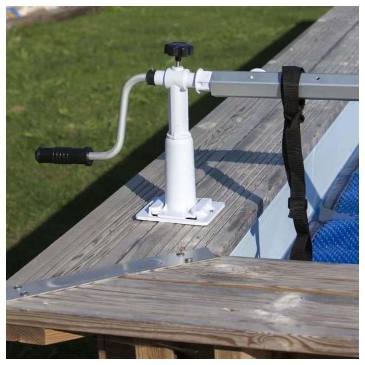 GRE - Enrouleur de bâches pour piscine hors-sol jusqu'a 5,8m de large - modele cylindrique GRE - Enrouleur de bâches pour piscine hors-sol jusqu'a 5,8m de large - modele cylindrique