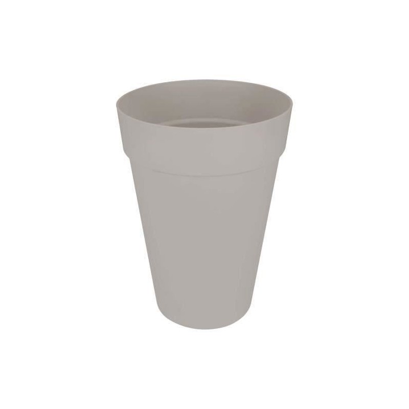ELHO Pot de fleurs rond Loft Urban Haut 42 - Gris - Ø 42 x H 56 cm -