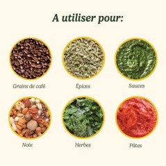 Moulin a épices - CUISINART - Fonctionne par impulsion - 2 bols avec