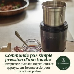 Moulin a épices - CUISINART - Fonctionne par impulsion - 2 bols avec