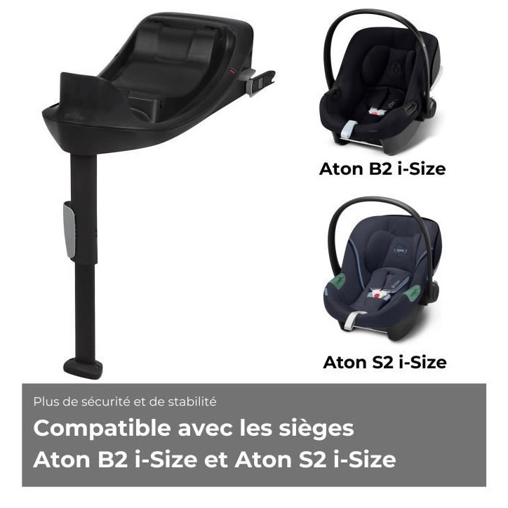 Base One isofix Cbx by Cybex Compatible avec les sieges Aton S2 i-size et Aton B2 i-size - Noir Base One isofix Cbx by Cybex Compatible avec les sieges Aton S2 i-size et Aton B2 i-size - Noir