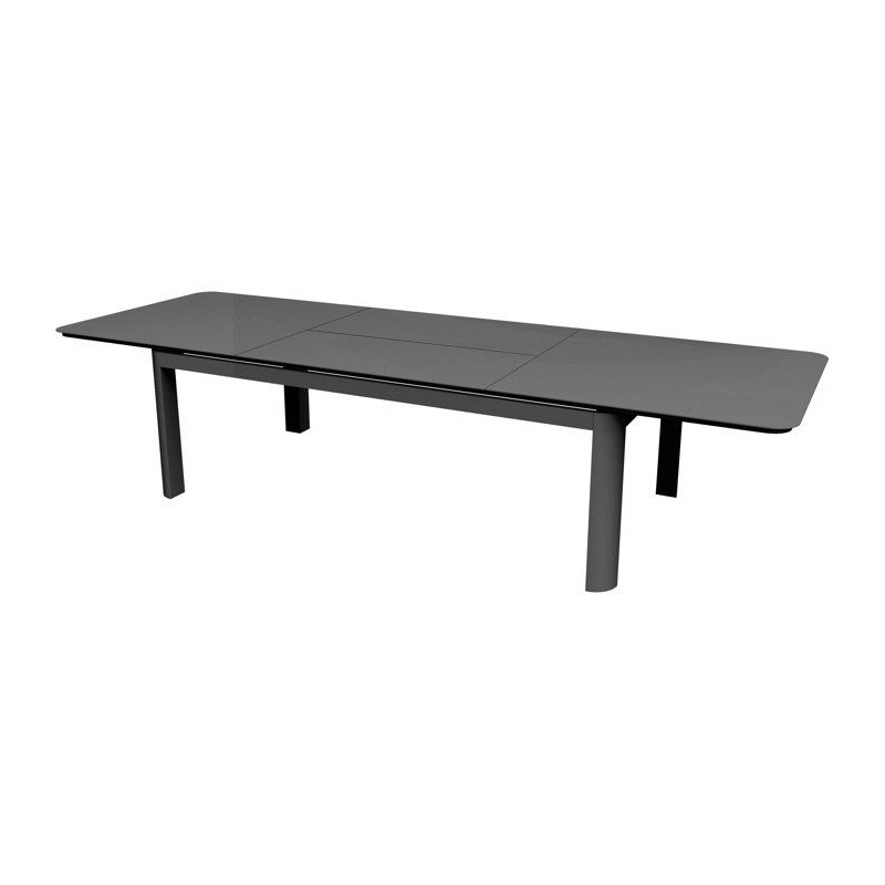 Table de jardin - Rectangulaire - Graphite - Aluminium - 10/16 personn
