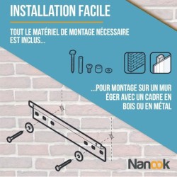 Support Mural TV NANOOK - Ultra Plat - 32-55 Pouces - pour télés LCD