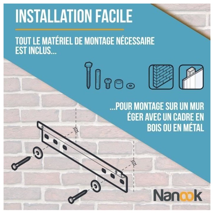 Support Mural TV NANOOK - Ultra Plat - 32-55 Pouces - pour télés LCD et (O)LED - Noir Support Mural TV NANOOK - Ultra Plat - 32-55 Pouces - pour télés LCD et (O)LED - Noir