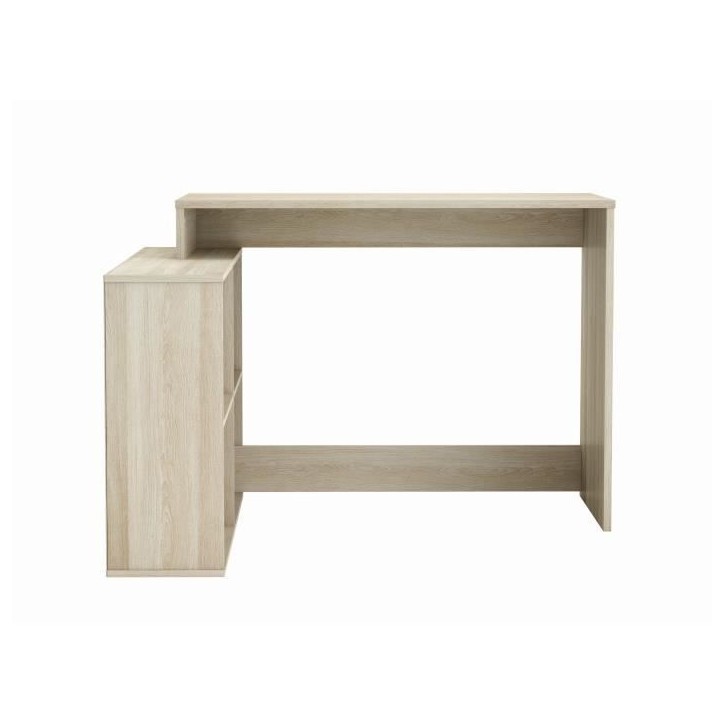 DEMEYERE Bureau d'angle contemporain décor chene Shannon - L 112 cm - NAGANO
