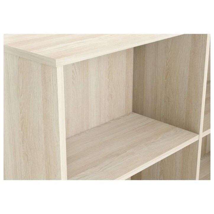 DEMEYERE Bureau d'angle contemporain décor chene Shannon - L 112 cm - NAGANO