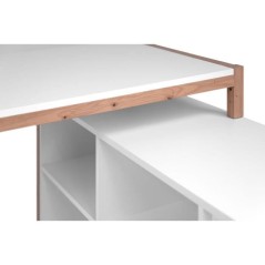 Bureau d'angle réversible Denver - Panneaux de particules - Coloris c