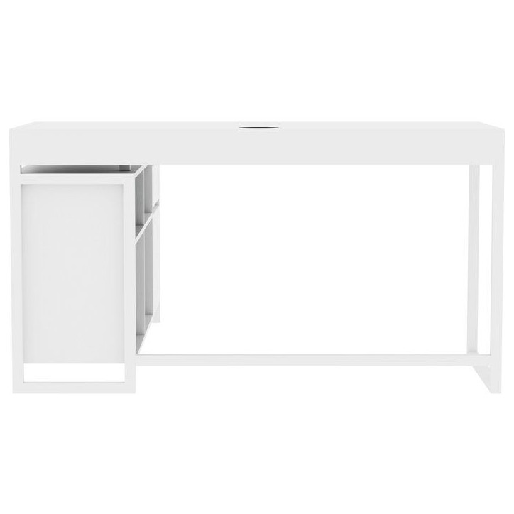 Bureau d'angle réversible Denver - Panneaux de particules - Coloris Blanc - 139 x 75 x 139 cm Bureau d'angle réversible Denver - Panneaux de particules - Coloris Blanc - 139 x 75 x 139 cm