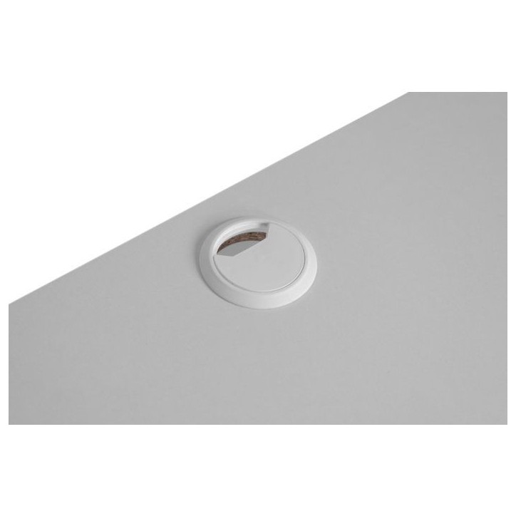 Bureau d'angle réversible Denver - Panneaux de particules - Coloris Blanc - 139 x 75 x 139 cm Bureau d'angle réversible Denver - Panneaux de particules - Coloris Blanc - 139 x 75 x 139 cm