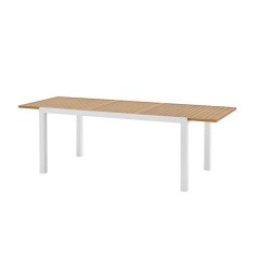 Ensemble repas de jardin LOUNA 8 personnes en aluminium - Table extens