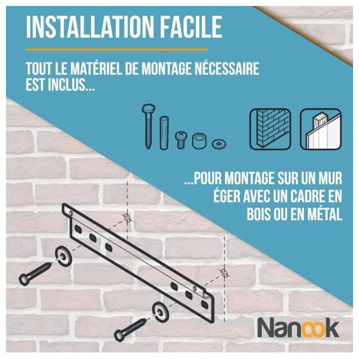 NANOOK Support Mural inclinable pour téléviseurs de 32-55 Pouces- Solution de Montage pour des télés LCD et (O)LED - Noir NANOOK Support Mural inclinable pour téléviseurs de 32-55 Pouces- Solution de Montage pour des télés LCD et (O)LED - Noir
